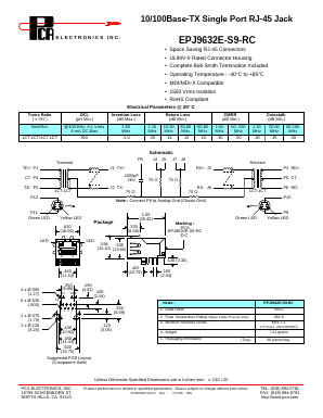 EPJ9632E-S9-RC Datasheet PDF PCA ELECTRONICS INC.