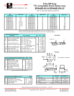 EPA445-14 Datasheet PDF PCA ELECTRONICS INC.