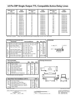 EP9430-275 Datasheet PDF PCA ELECTRONICS INC.