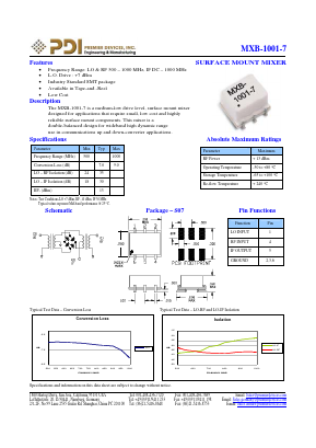 MXB-1001-7 Datasheet PDF PREMIER DEVICES, INC.
