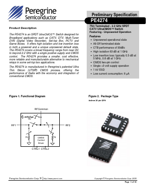 4274-01 Datasheet PDF Peregrine Semiconductor Corp.