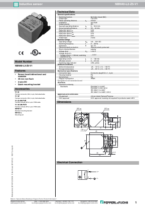 NBN40-L2-Z5-V1 Datasheet PDF Pepperl+Fuchs Inc.