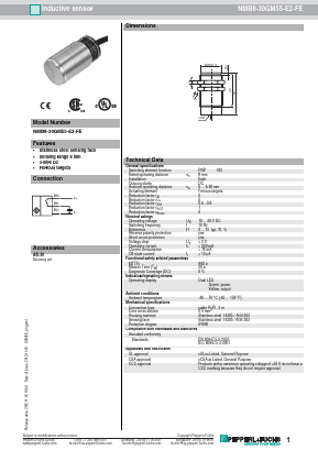 NMB8-30GM55-E2-FE Datasheet PDF Pepperl+Fuchs Inc.