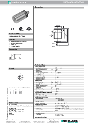NMB8-30GM65-E2-FE-V1 Datasheet PDF Pepperl+Fuchs Inc.