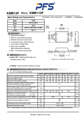 KMB12F Datasheet PDF Shenzhen Ping Sheng Electronics Co., Ltd.