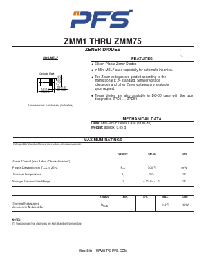 ZMM13 Datasheet PDF Shenzhen Ping Sheng Electronics Co., Ltd.
