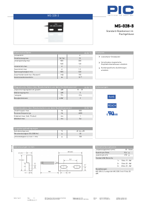 MS-328-3-3 Datasheet PDF PIC GmbH