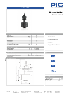 PLS-031A-3PAI Datasheet PDF PIC GmbH