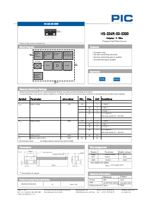HS-324R-03-0300 Datasheet PDF PIC GmbH