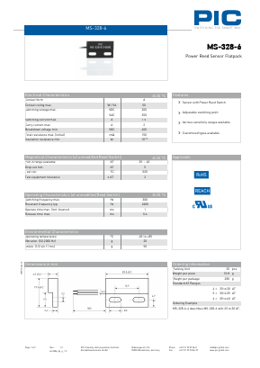 MS-328-6 Datasheet PDF PIC GmbH