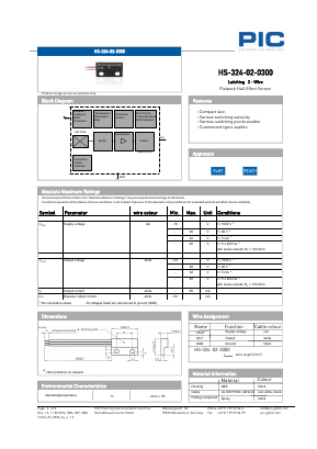 HS-324-02-0300 Datasheet PDF PIC GmbH