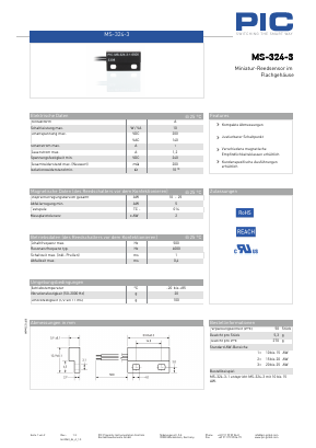 MS-324-3-3 Datasheet PDF PIC GmbH