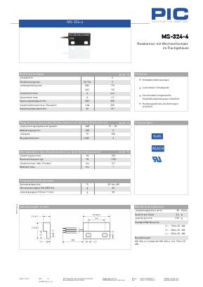 MS-324-4 Datasheet PDF PIC GmbH