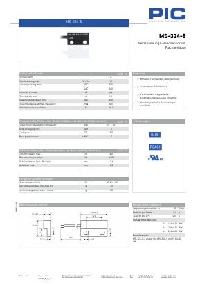 MS-324-5-4 Datasheet PDF PIC GmbH