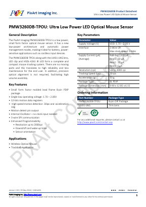 LM31-LNG Datasheet PDF Pixart Imaging Inc.