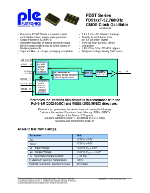 FD5T Datasheet PDF Pletronics, Inc.