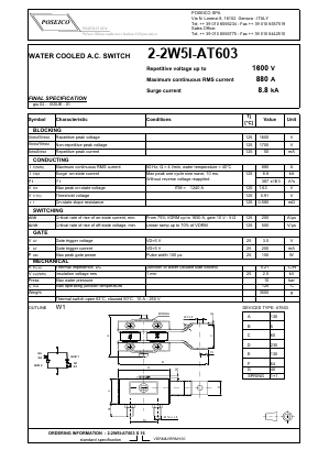 2-2W5I-AT603 Datasheet PDF Power Semiconductors