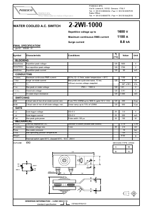 2-2WI-1000S16 Datasheet PDF Power Semiconductors