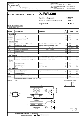2-2WI-600S-16 Datasheet PDF Power Semiconductors