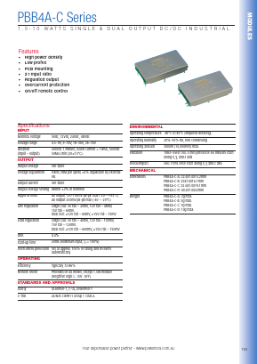 PBB4A-C0512D Datasheet PDF Powerbox