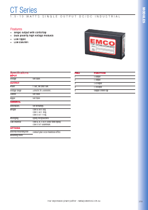 E03CT Datasheet PDF Powerbox