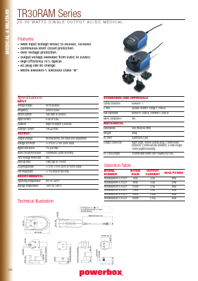 TR30RAM180-S-21A11 Datasheet PDF Powerbox