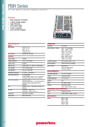 PBIH-11005R Datasheet PDF Powerbox