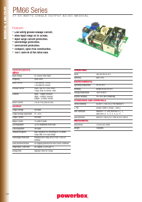 PM66 Datasheet PDF Powerbox