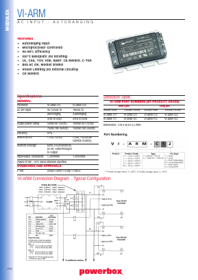 VI-ARM-H12 Datasheet PDF Powerbox
