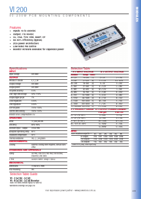 VI-B40-IW Datasheet PDF Powerbox