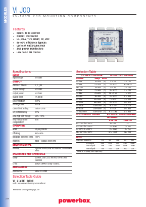 VI-J0-EX Datasheet PDF Powerbox