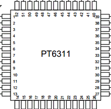 PT6311-LQ Datasheet PDF Princeton Technology