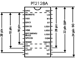 PT2128A-B20S Datasheet PDF Princeton Technology
