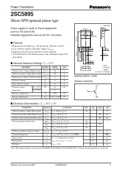 2SC5895 Datasheet PDF Panasonic Corporation