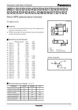 UN5217 Datasheet PDF Panasonic Corporation