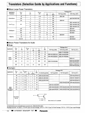 2SB1421 Datasheet PDF Panasonic Corporation
