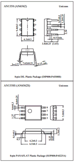 AN6562 Datasheet PDF Panasonic Corporation
