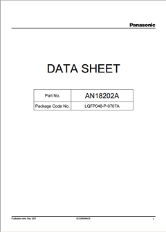 AN18202A Datasheet PDF Panasonic Corporation