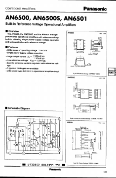 AN6500 Datasheet PDF Panasonic Corporation