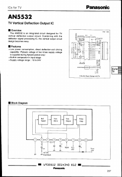 AN5532 Datasheet PDF Panasonic Corporation