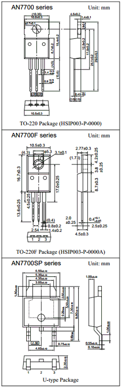 AN7700SP Datasheet PDF Panasonic Corporation