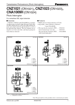 CNZ1021 Datasheet PDF Panasonic Corporation