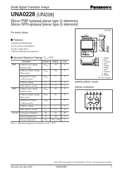 UNA0228 Datasheet PDF Panasonic Corporation