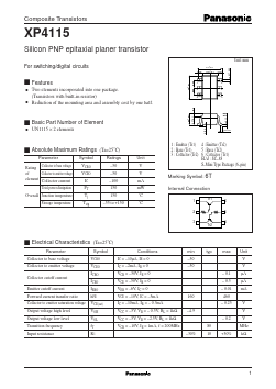 XP4115 Datasheet PDF Panasonic Corporation