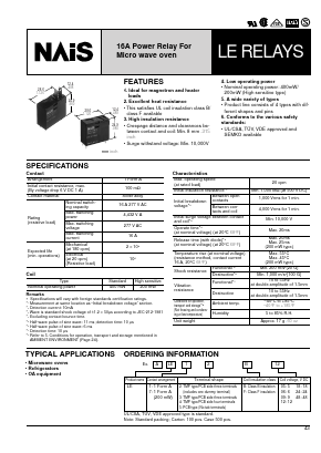 ALE12B05 Datasheet PDF Panasonic Corporation