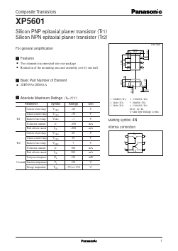 XP05601 Datasheet PDF Panasonic Corporation