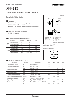 XN4215 Datasheet PDF Panasonic Corporation