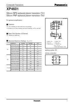 XP4601 Datasheet PDF Panasonic Corporation