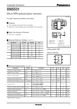 XN5531 Datasheet PDF Panasonic Corporation