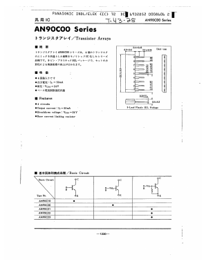 AN90C00 Datasheet PDF Panasonic Corporation